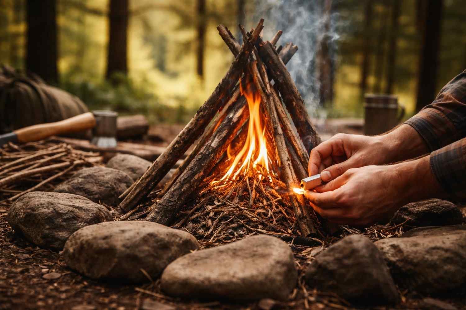 How to Light Fire A Complete Guide to Building & Starting a Fire Safely