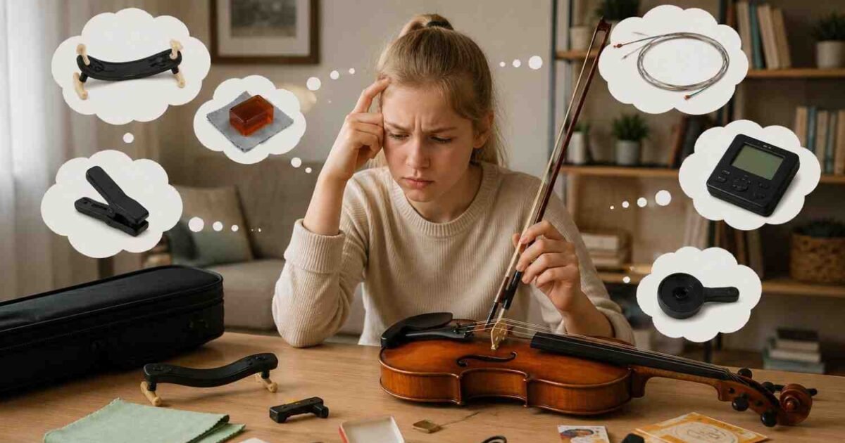 Common Mistakes New String Students Make When Choosing Accessories